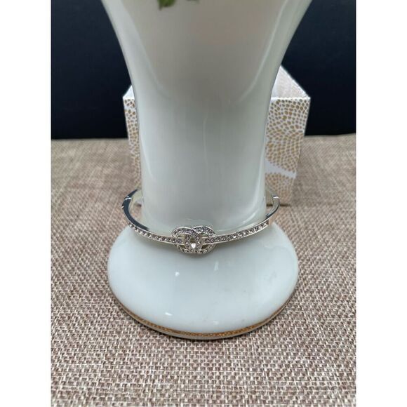 Charter Club Silver-Tone Interlocking Pavé Circle Bracelet New Gift Idea - Picture 2 of 9